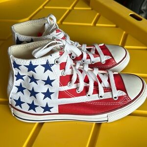 Converse High Top American Flag Boys size 2